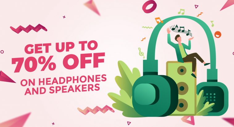 headphones and speakers