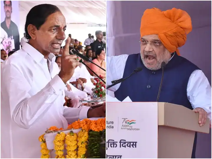 A war of words between Shah and KCR over the celebration of 'Hyderabad Liberation Day'.  10 big things