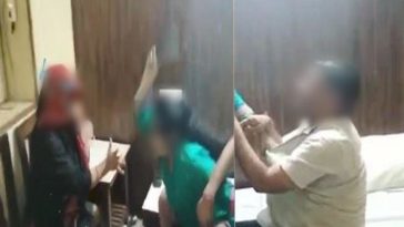 Agra News: Husband was romancing with girlfriend in hotel room, only then wife reached, beaten with slippers