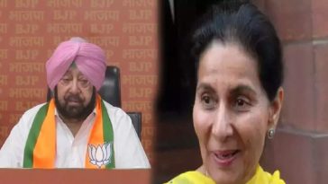 Amarinder Singh entered the BJP, special wife Preneet Kaur means entry was postponed?  Captain Mahnale...