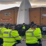 Attack on another temple in UK Now a crowd of 200 people in Birmingham raised slogans of Allahu Akbar