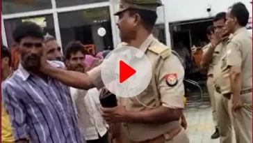 In Baghpat, the complainant appealed to look for the niece, the inspector gave a slap, the video surfaced
