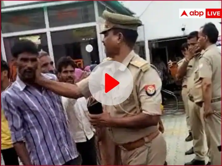 In Baghpat, the complainant appealed to look for the niece, the inspector gave a slap, the video surfaced