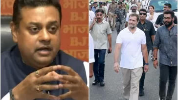 Sambit Patra taunted by tweeting the photo of India Jodo Yatra, Congress leaders retaliated like this