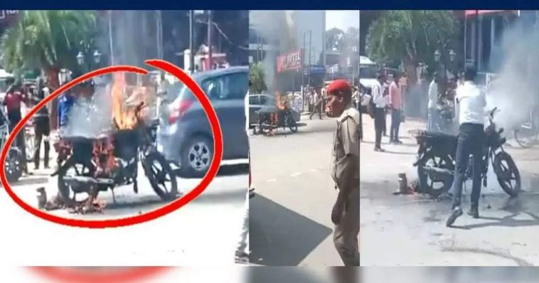 Vahatook Polisani Acknowledgment Fadli, Tarun Santapala;  Bharastyat Policeansmorch Bike Petwali