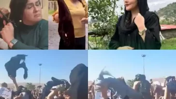 War against hijab in Iran, women burnt hijab and cut hair, government's swollen hands and feet